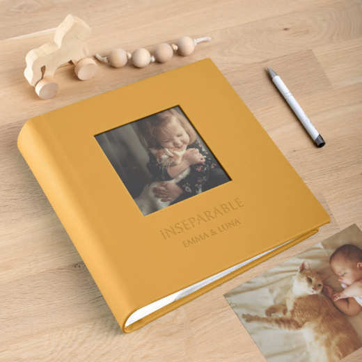 Picture of Eco leather Slip In Baby Photo Album for 200 4x6 or 5x7 Photos, Photo Window