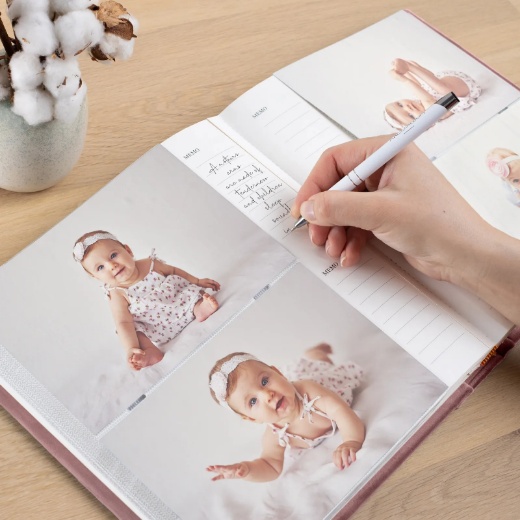 Picture of Velvet Baby Slip In Photo Album for 200 4x6 or 5x7  Photos, Design B223