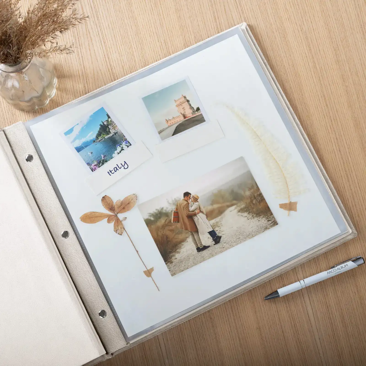 Picture of Eco Leather Screw-Bound Scrapbook 12x12"