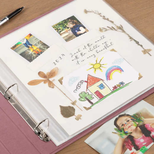 Picture of Velvet Self-Adhesive Ring Binder
