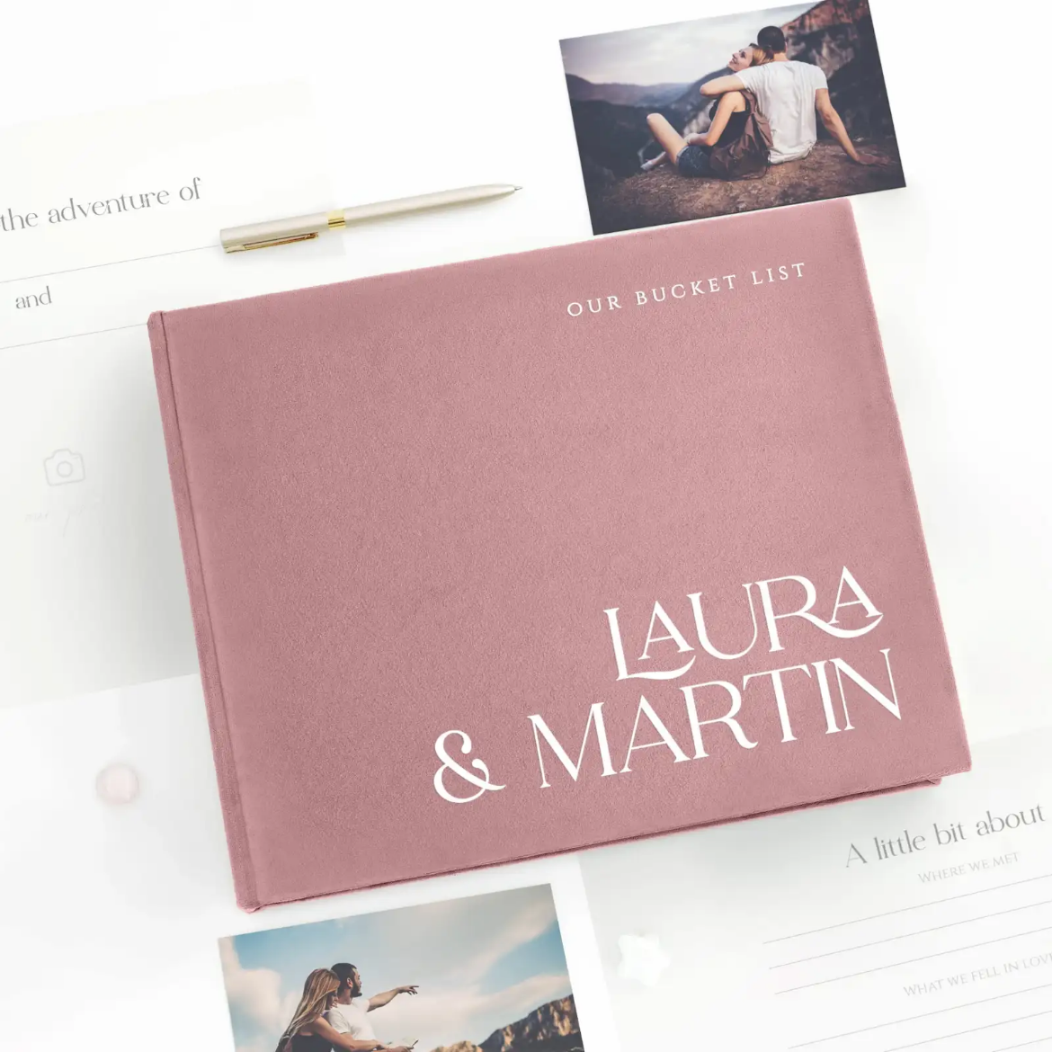 Picture of Velvet Bucket List Journal, Design L6