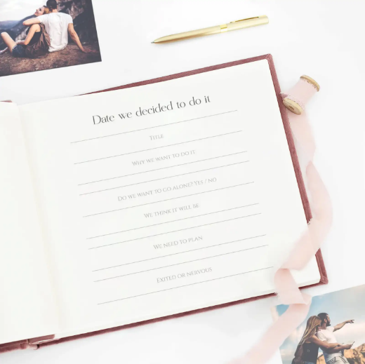 Picture of Velvet Bucket List Journal, Design L6