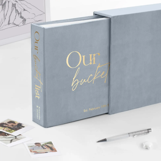 Picture of Velvet Bucket List Journal, Design L1