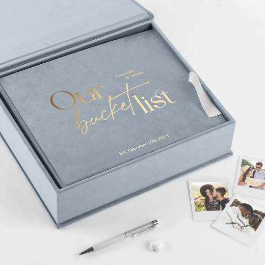 Picture of Velvet Bucket List Journal, Design L1