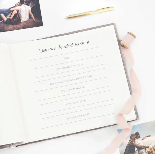 Picture of Velvet Bucket List Journal, Design L4