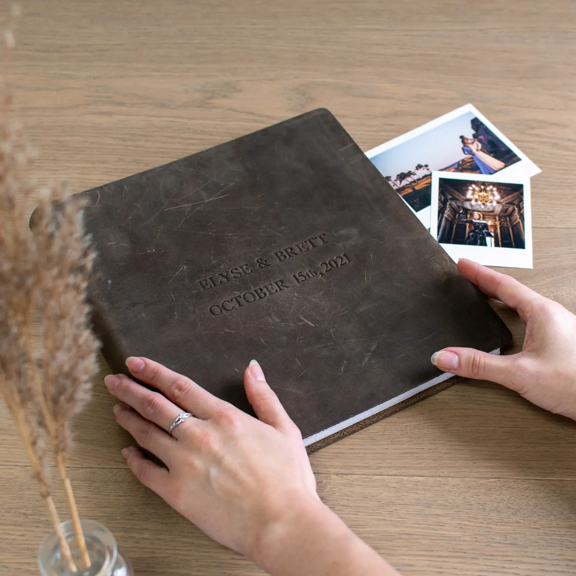 Picture of Leather Traditional Photo Album, Vintage Crazy Horse Leather