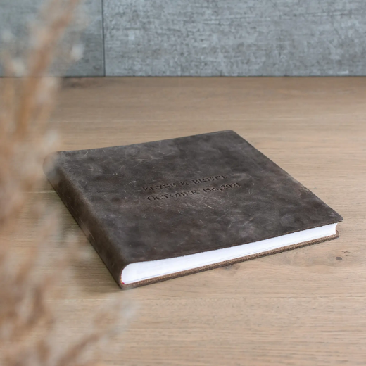 Picture of Leather Traditional Photo Album, Vintage Crazy Horse Leather