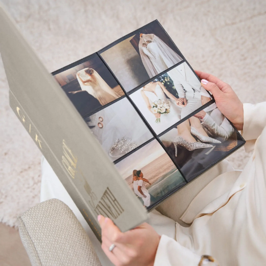 Picture of Linen Slip In Photo Album for 120-1200 4x6 Photos, Design W309