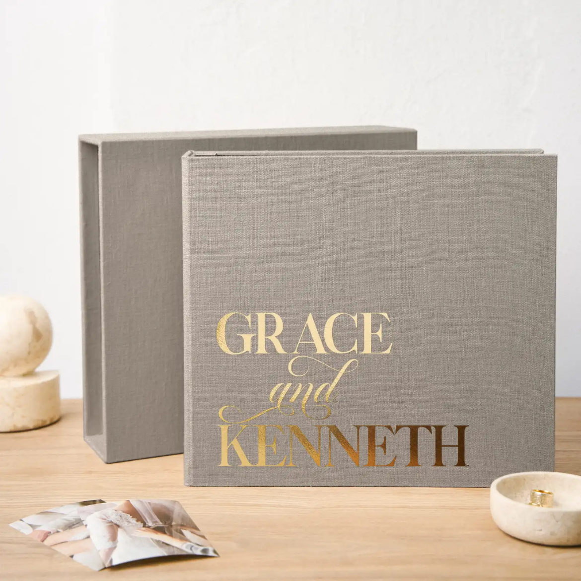 Picture of Linen Slip In Photo Album for 120-1200 4x6 Photos, Design W309