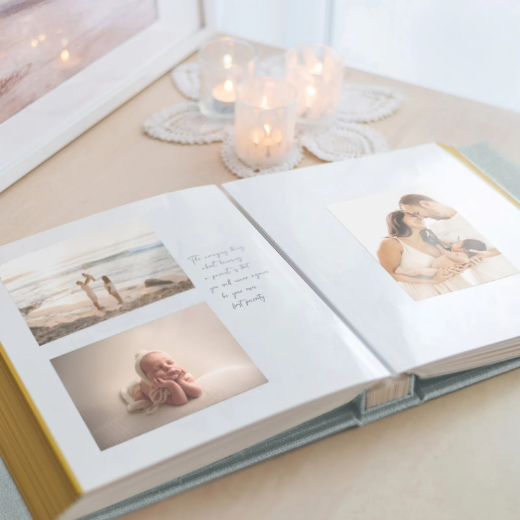 Picture of Linen Baby Self Adhesive Photo Album, Design B74