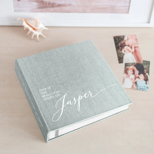 Picture of Linen Baby Self Adhesive Photo Album, Design B74