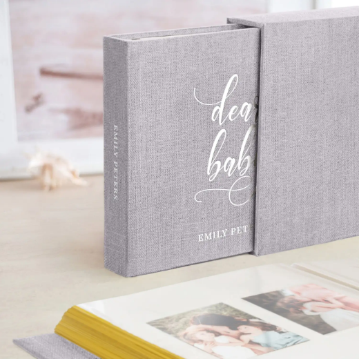 Picture of Linen Baby Self Adhesive Photo Album, Design B75