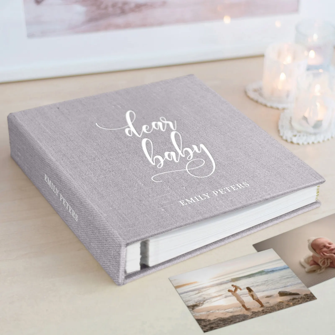 Picture of Linen Baby Self Adhesive Photo Album, Design B75