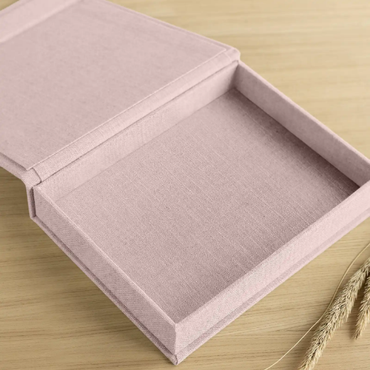 Picture of Linen Baby Keepsake Box, Magnet Closure, Design B249