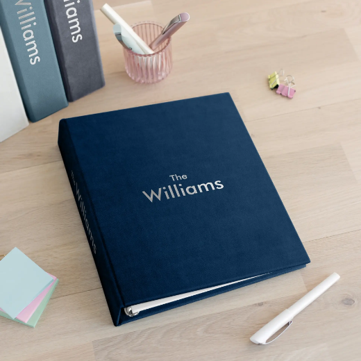 Picture of Three Velvet Ring Binders with Slipcase