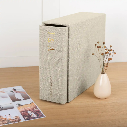 Picture of Linen Ring Binder Photo Album for 100-1000 4x6 Photos, Design W306