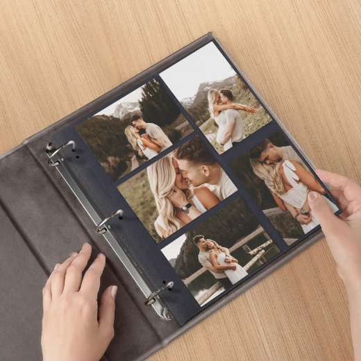Picture of Velvet Ring Binder Photo Album for 100-1000 4x6 Photos
