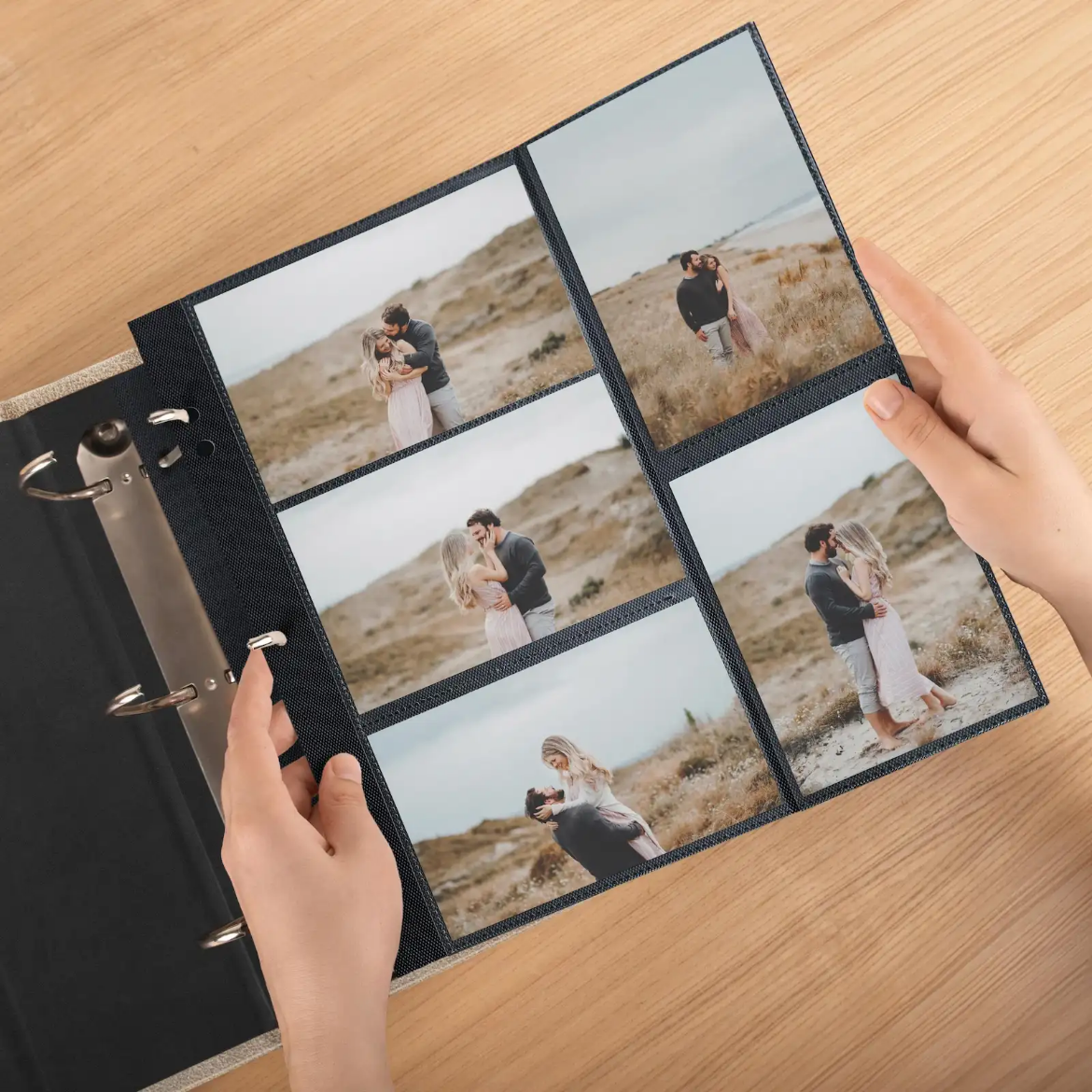 Picture of Eco Leather Ring Binder Photo Album for 100-1000 4x6 Photos