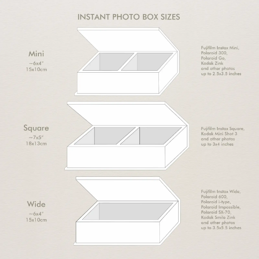 Picture of Linen Keepsake Box for Instant Photos