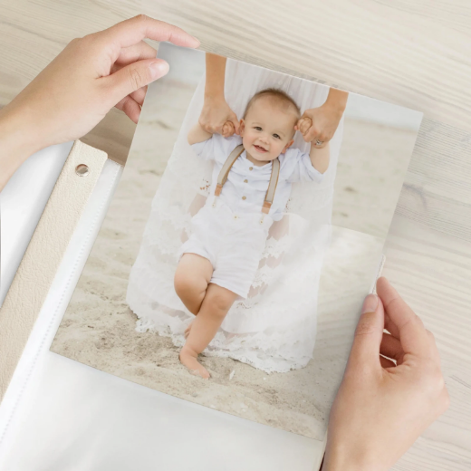 Picture of Eco Leather Baby Slip In Photo Album for 8x10 Photos UV