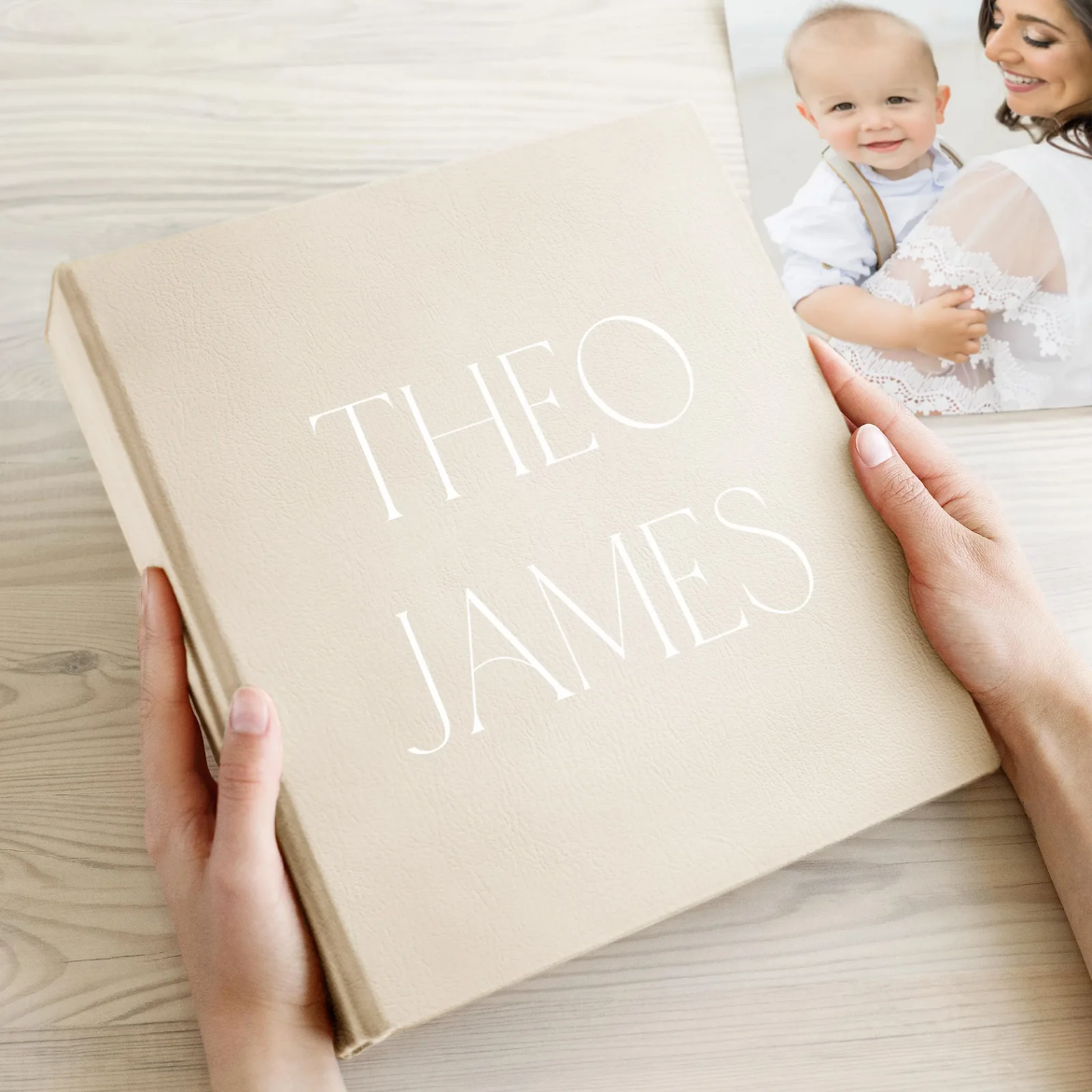 Picture of Eco Leather Baby Slip In Photo Album for 8x10 Photos UV