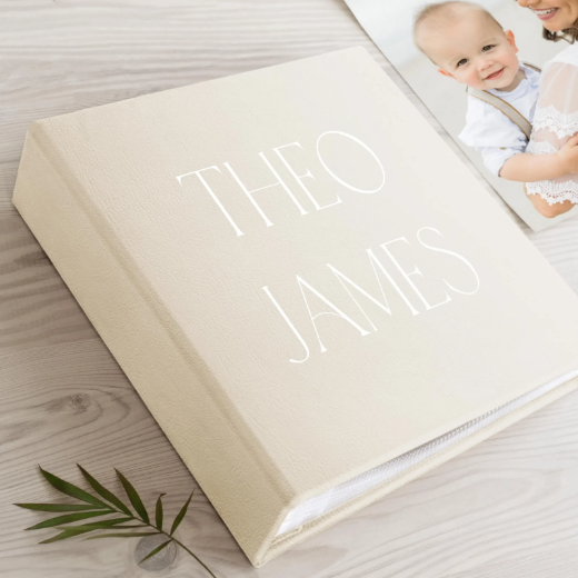 Picture of Eco Leather Baby Slip In Photo Album for 8x10 Photos UV