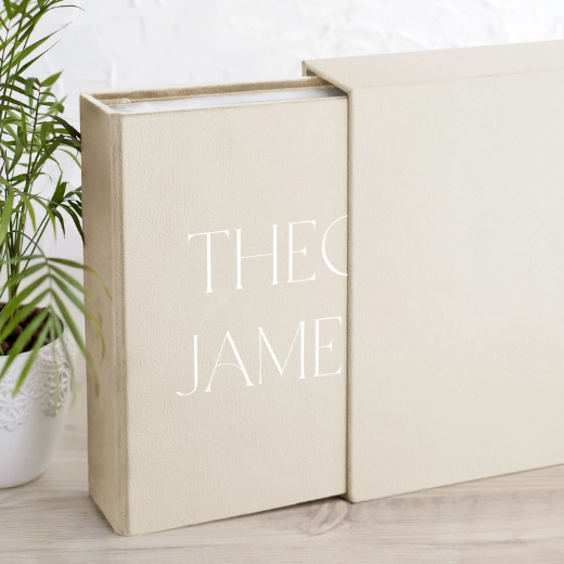 Picture of Eco Leather Baby Slip In Photo Album for 8x10 Photos UV