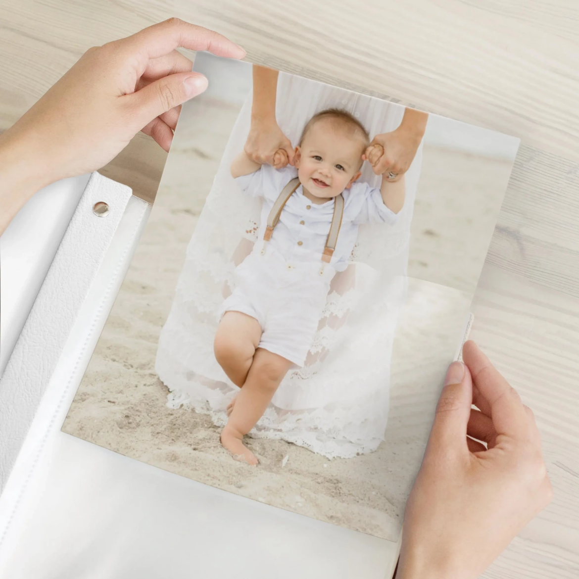 Picture of Eco Leather Baby Slip In Photo Album for 8x10 Photos