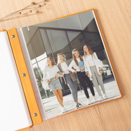 Picture of Leather Baby Slip In Photo Album for 8x10 Photos