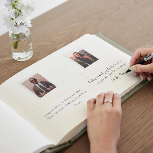 Picture of Velvet Wedding Guest Book