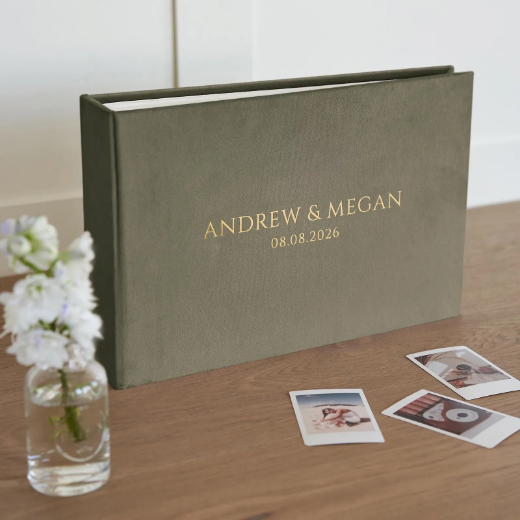 Picture of Velvet Wedding Guest Book