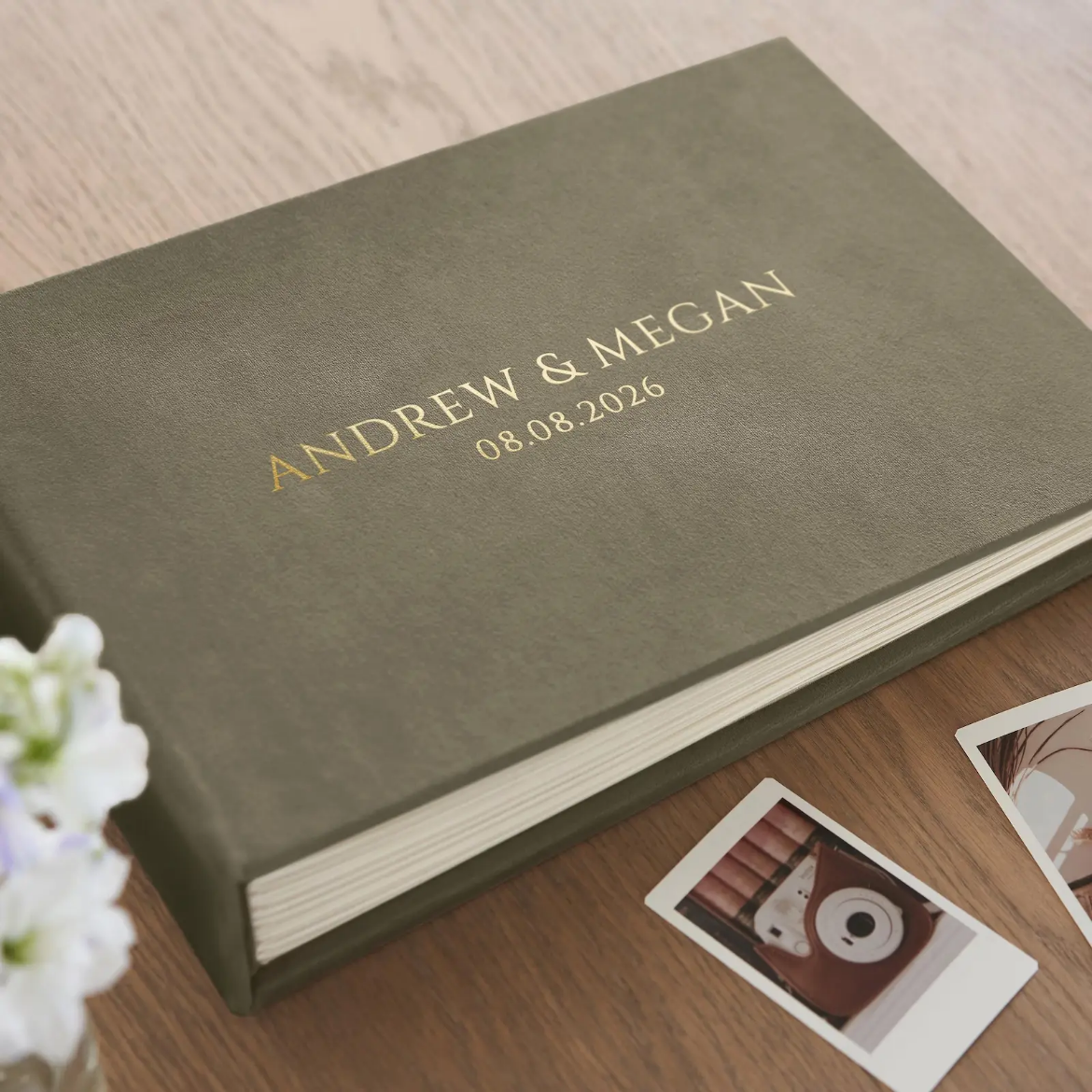 Picture of Velvet Wedding Guest Book