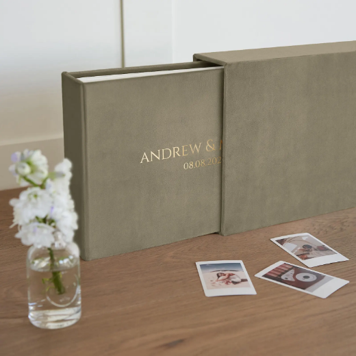 Picture of Velvet Wedding Guest Book