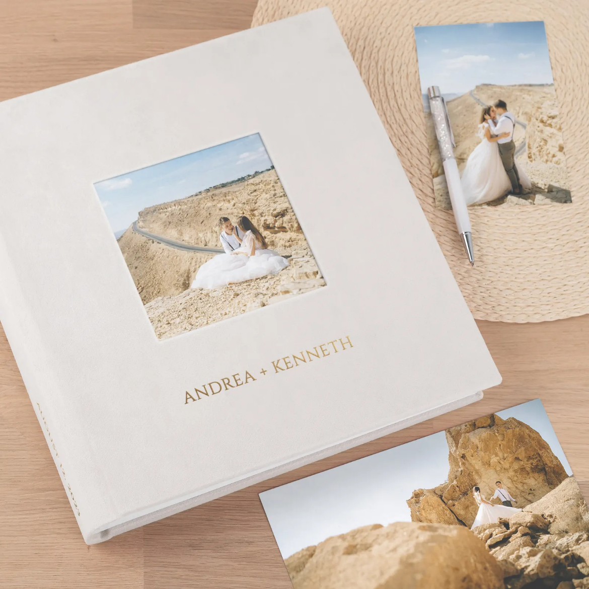 Picture of Velvet Traditional Photo Album, Photo Window