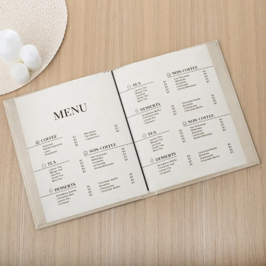 Picture of Eco Leather Menu Book, UV