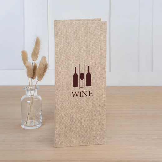 Picture of Linen Wine Menu Book