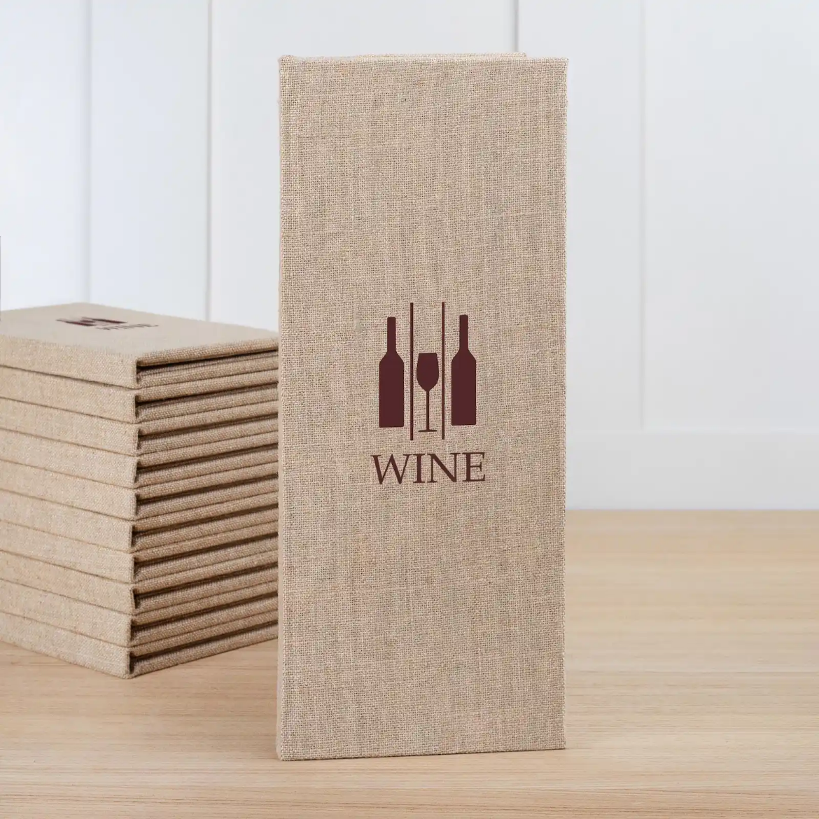 Picture of Linen Wine Menu Book