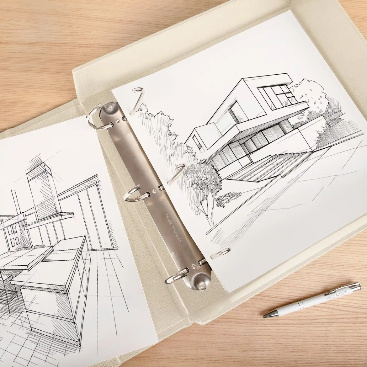 Picture of Eco Leather Ring Binder Box, UV